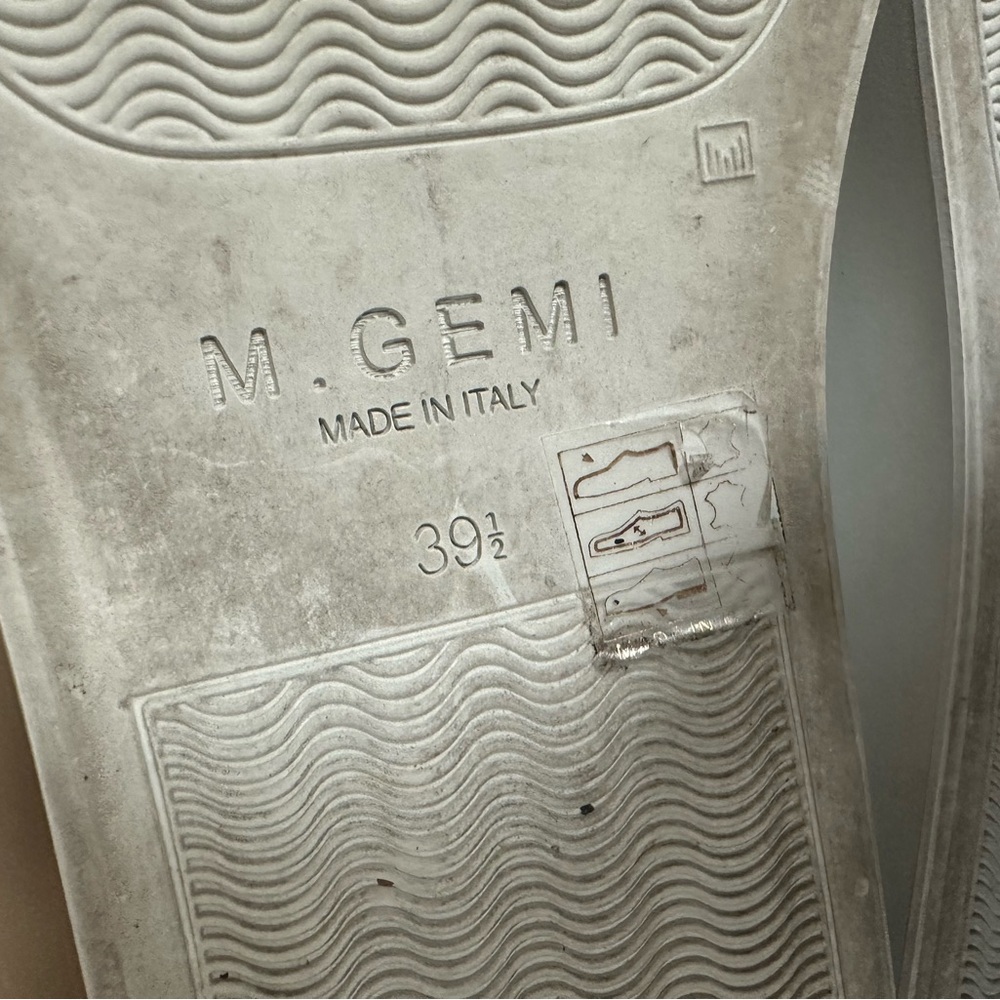 M.Gemi The Palestra White Leather Low Top Sneakers Made in Italy Women 39.5 9 - Picture 8 of 9